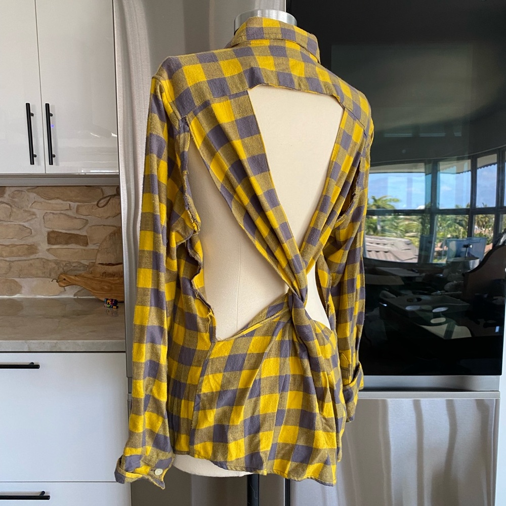 Vintage / Handmade Retro Cut out flannel